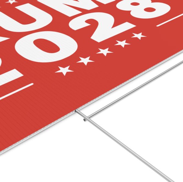 Rewrite the rules with the Trump 2028 Yard Sign
