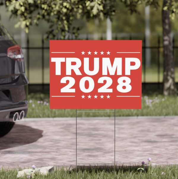 Rewrite the rules with the Trump 2028 Yard Sign