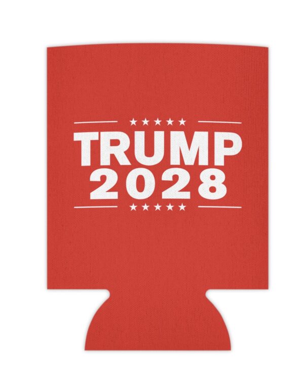 Trump 2028 Red Can Cooler