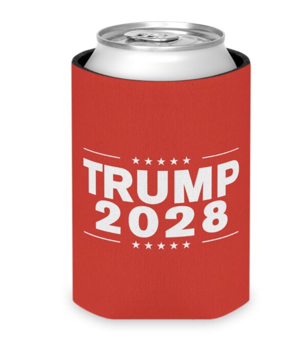 Trump 2028 Red Can Cooler