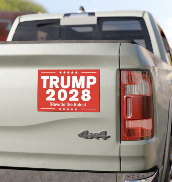 Trump 2028 (Rewrite the rules) Car Magnets