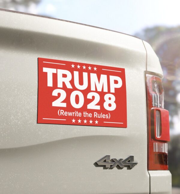Trump 2028 (Rewrite the rules) Car Magnets