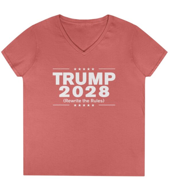 Trump 2028 (Rewrite the rules) Ladies' V-Neck