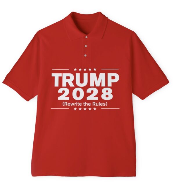 Trump 2028 (Rewrite the rules) Piqué Polo