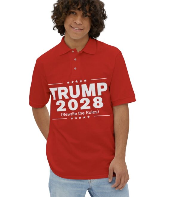 Trump 2028 (Rewrite the rules) Piqué Polo