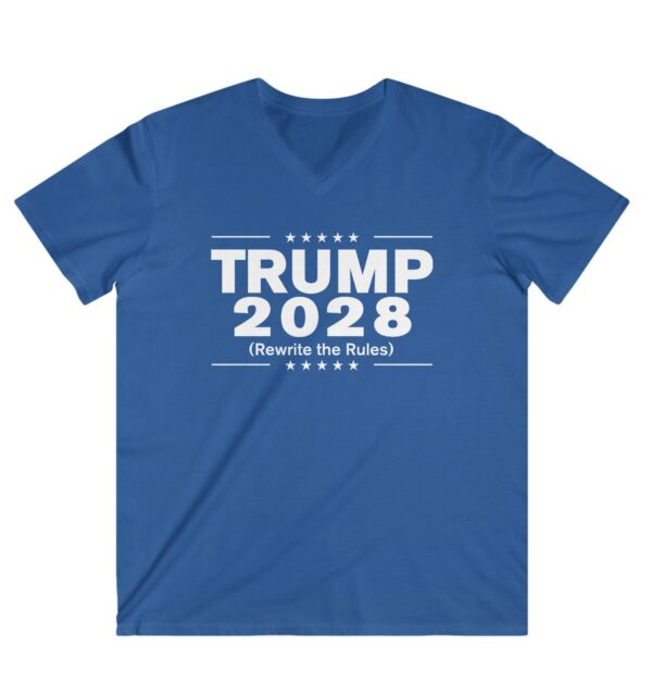 Trump 2028 (Rewrite the rules) Unisex V-Neck