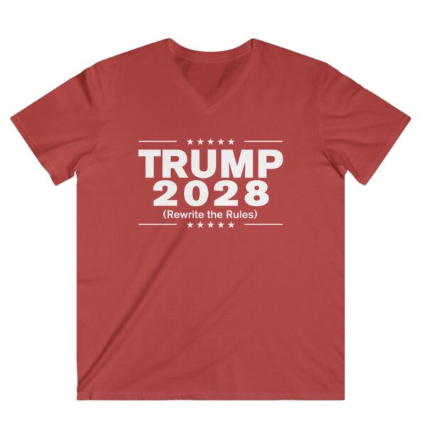 Trump 2028 (Rewrite the rules) Unisex V-Neck
