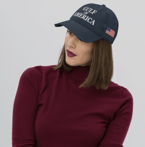 Elon Gulf Of America Distressed Dad Hat